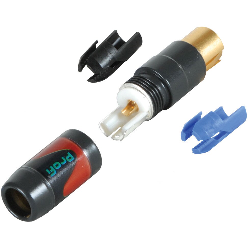Neutrik NF2C-B/2 Profi Professional RCA Plug Pair